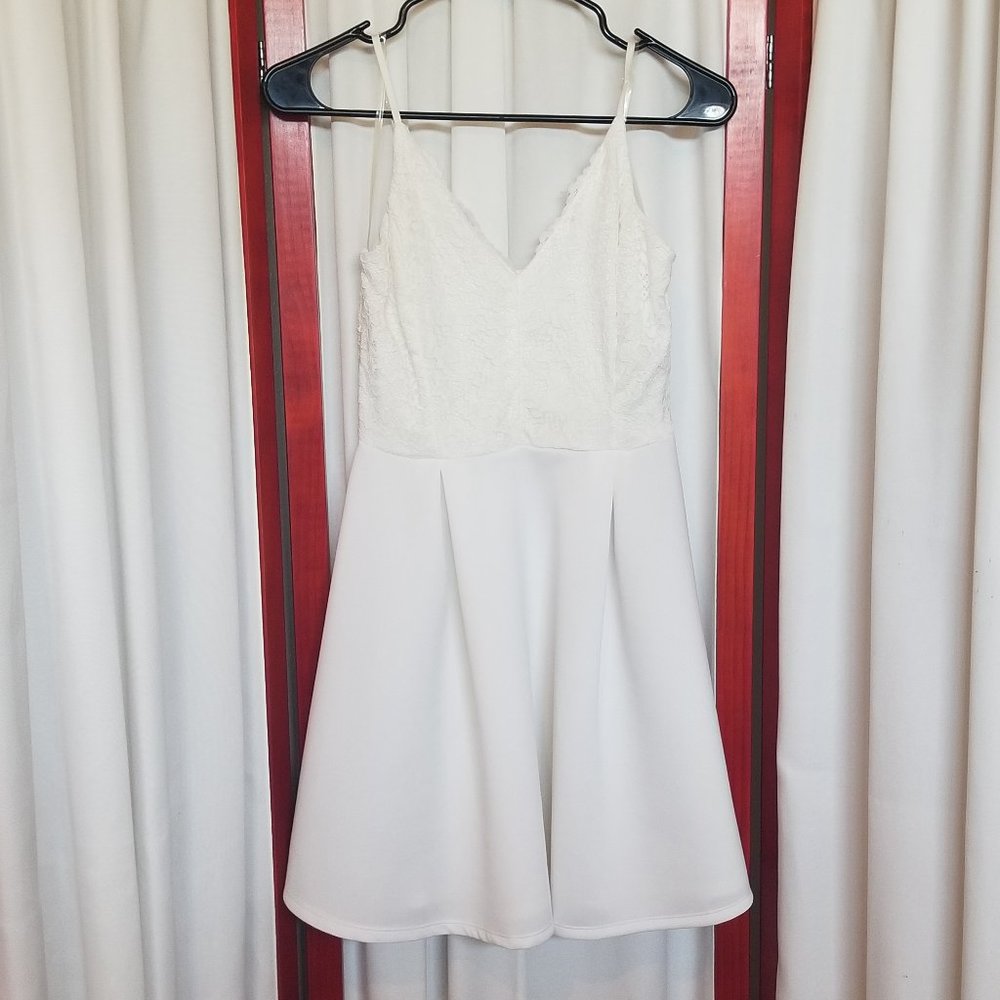 Romantic White A-line dress